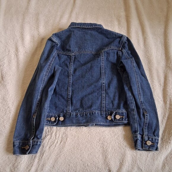 GAP Kids Vintage Girl's Size 8 Medium Wash Button Up Denim Jean Jacket - Picture 8 of 8